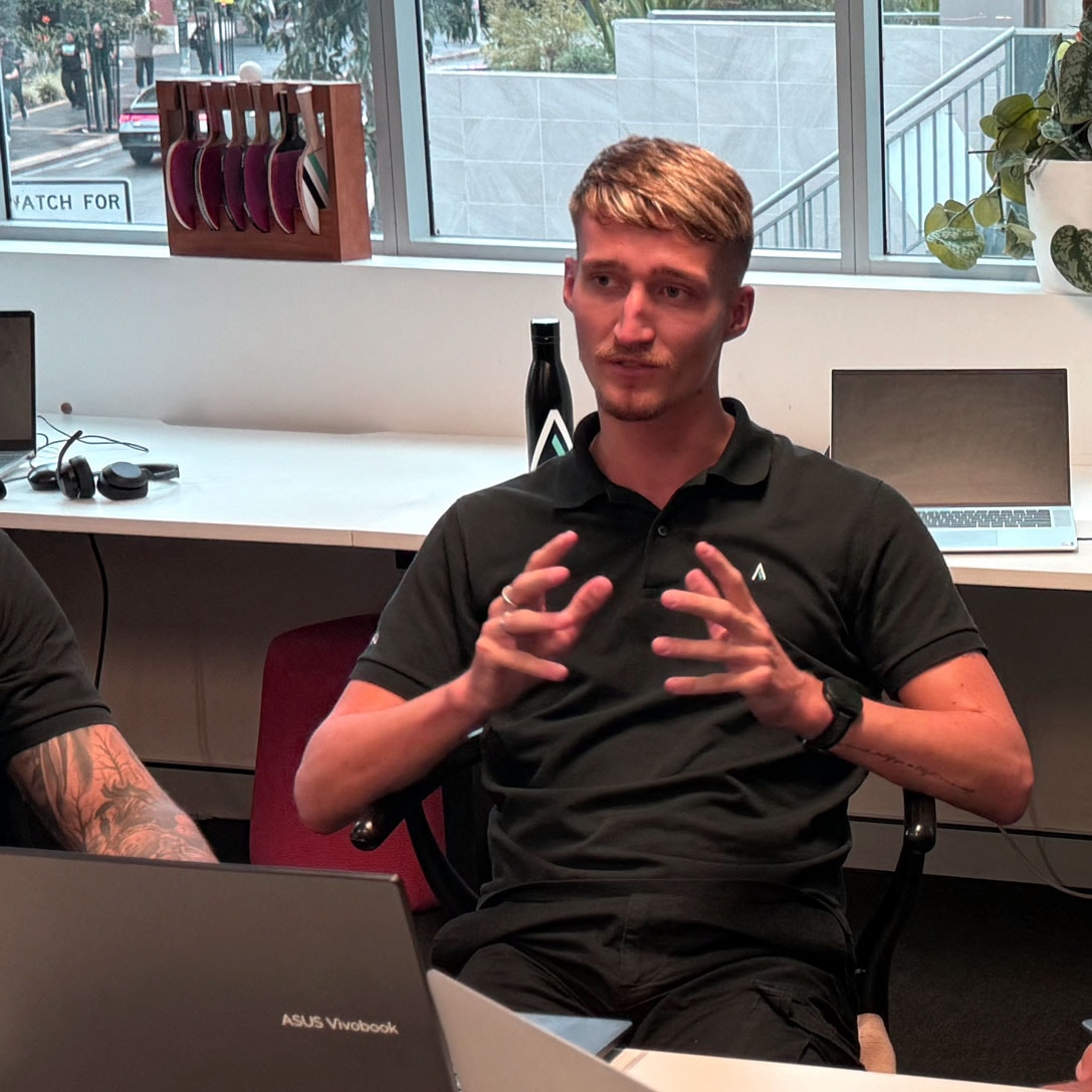 James consulting with the team at Sales HQ