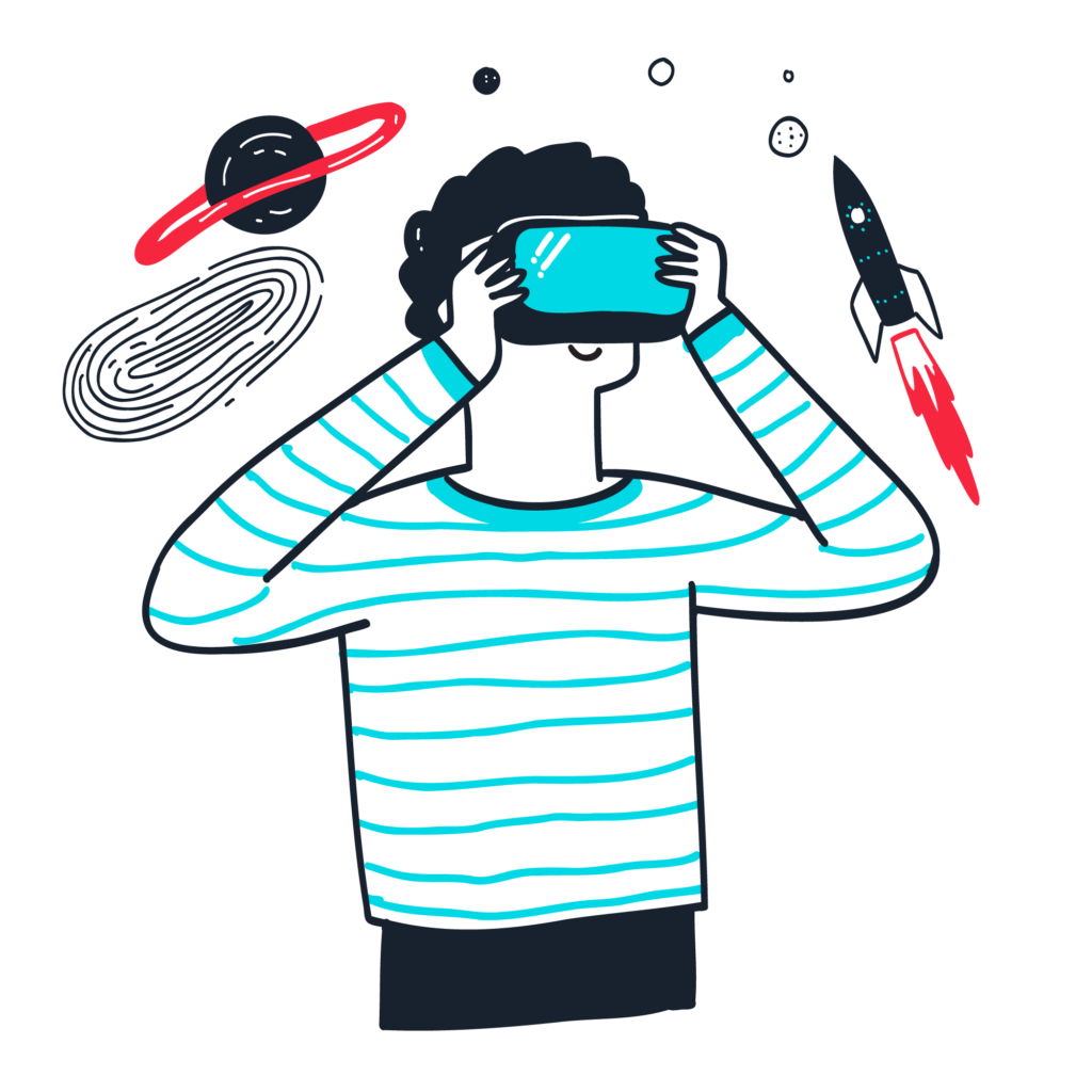 Man with VR Headset