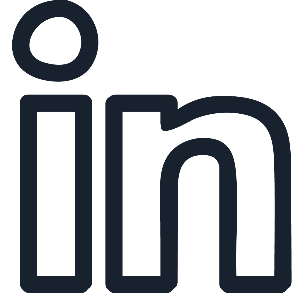 Hand drawn LinkedIn logo