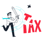 Man-Slashes-Tax